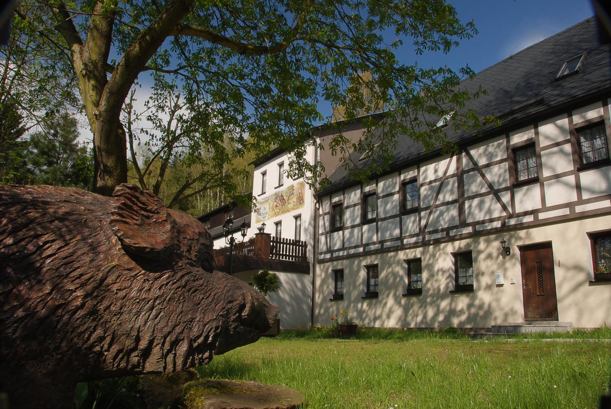 Waldgasthof & Hotel Am Sauwald Tannenberg Exteriér fotografie